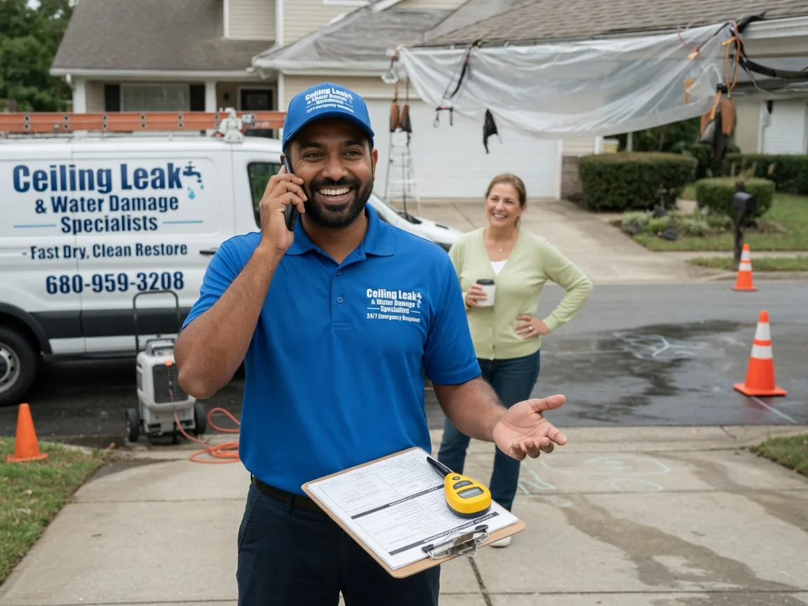 Ceiling Leak Cleanup Pineville, AR FAQs